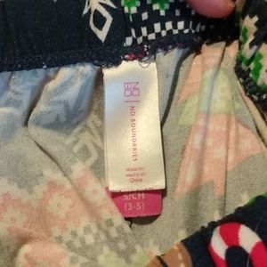 Christmas printed leggings, size 3-5, nobo